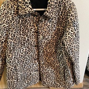 Chico Size 2  leopard Quilted Jacket